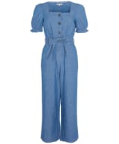 Women's Barbour Berkley Cotton Chambray Jumpsuit - Chambray