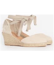 Women's Barbour Juana Espadrille Wedge Sandal - Beige