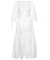 Women's Barbour Kelburn Cotton Midi Dress - White