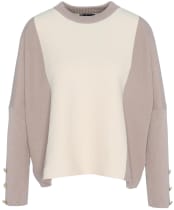 Women's Barbour International Hamilton Knitted Jumper - White