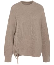 Women's Barbour International Henlow Knitted Jumper - Oat