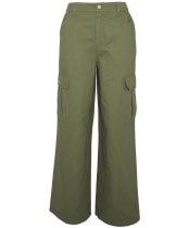 Women's Barbour International Kinghorn Utility Trousers - Green Smoke
