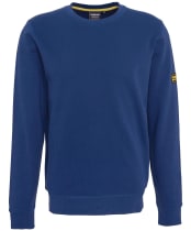 Men's Barbour International Racer Badge Sweat - Washed Cobalt
