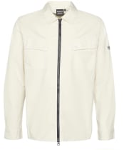 Men's Barbour International Parson Zip Through Overshirt - Dove Grey