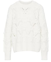 Women's Barbour Glamis Chunky Knitted Jumper - White