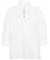 Women's Barbour Kelburn Textured Cotton Top - White