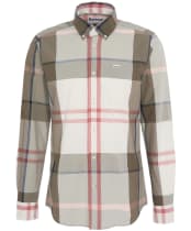 Men's Barbour Harris Tailored Shirt - Glenmore Olive Tartan