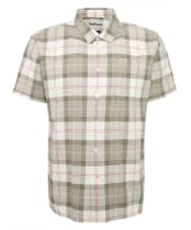 Men's Barbour Gordon Summerfit Shirt - Glenmore Olive