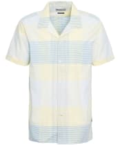Men's Barbour Chesil Short Sleeve Summer Fit Cotton Shirt - Lemon