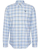 Men's Barbour Gilling Long Sleeve Tailored Fit Cotton Shirt - Blue Marl