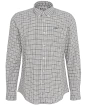 Men's Barbour Banner Long Sleeve Tailored Fit Cotton Shirt - Olive