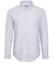 Men's Barbour Walkhill Long Sleeve Tailored Fit Shirt - Light Grey Marl