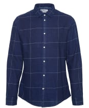 Men's Barbour Brindle Long Sleeve Tailored Fit Shirt - Indigo