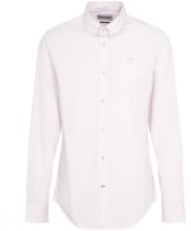 Men's Barbour Crest Poplin Long Sleeve Tailored Fit Shirt - Pink