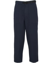 Men's Barbour Grindle Canvas Twill Trousers - Navy