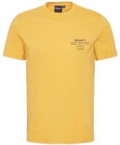 Men's Barbour Hickling Short Sleeve Cotton T-Shirt - Honey Gold 