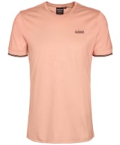 Men's Barbour International Philip Tipped Cuff Cotton T-Shirt - Peach Nectar
