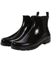 Women's Hunter Refined Chelsea Gloss Boot - Black