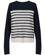 Women's Lily & Me Striped Bay Jumper - Navy / Oatmeal