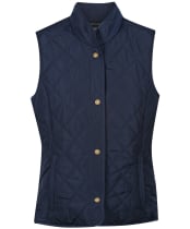 Women's Ariat Woodside Quilted Button Vest - Navy