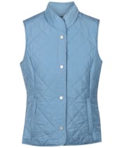 Women's Ariat Woodside Quilted Button Vest - Blue Shadow