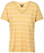 Women’s Ariat Fairford Short Sleeve T-Shirt - Ochre / White
