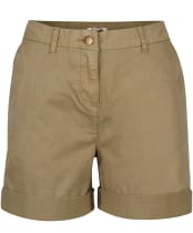 Women's Barbour Chino Shorts - Khaki