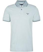 Men's Barbour Denwick Polo Shirt - Blue Chalk