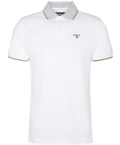 Men's Barbour Denwick Polo Shirt - White