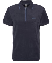 Men's Barbour International Wilton Terry Polo Shirt - Dark Navy