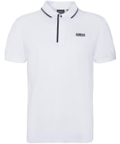 Men's Barbour International Daytona Tipped Polo Shirt - White
