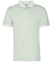 Men's Barbour Terra Dye Polo Shirt - Sea Foam