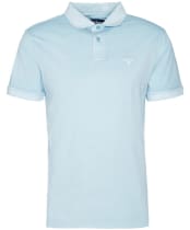 Men's Barbour Terra Dye Polo Shirt - Sky