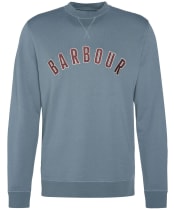 Men's Barbour Danby Logo Crew Neck Sweatshirt - Dark Slate