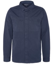 Men's Barbour Castlebay Garment Dyed Overshirt - Navy