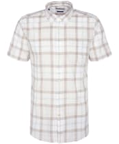 Men's Barbour Delton Short Sleeve Tailored Shirt - SALTMARSH TARTAN