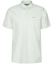 Men's Barbour Terra Dye Regular Short Sleeve Summer Shirt - Sea Foam