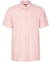 Men's Barbour Terra Dye Regular Short Sleeve Summer Shirt - Pink Mist