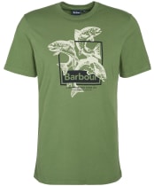Men's Barbour Witton Graphic T-Shirt - Pea Green
