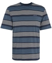 Men's Barbour International Putney Striped T-Shirt - Navy