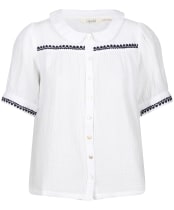 Women's Lily & Me Embroidered Lily Top - White