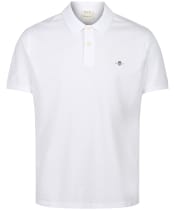 Men's GANT Original Pique Rugger Cotton Polo Shirt - White