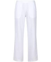 Women's Lily & Me Classic Linen Trousers - White