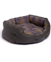 Barbour Wax Cotton Dog Bed 30" - Classic / Olive