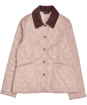 Girl's Barbour Summer Liddesdale Quilted Jacket, 2-9yrs - Gardenia / Gardenia