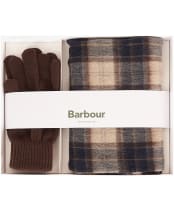 Men’s Barbour Tartan Scarf and Glove Gift Set - Autumn Dress