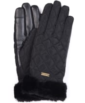 Women's Barbour Norwood Waterproof Gloves - Black