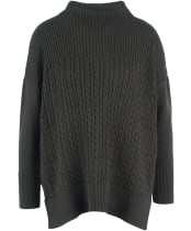Women’s Barbour Stitch Guernsey Cape Jumper - Olive
