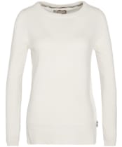 Women’s Barbour Pendle Crew Knit Sweater - ECRU/HESSIAN TAR