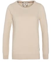 Women’s Barbour Pendle Crew Knit Sweater - HONEY/HESSIAN TA